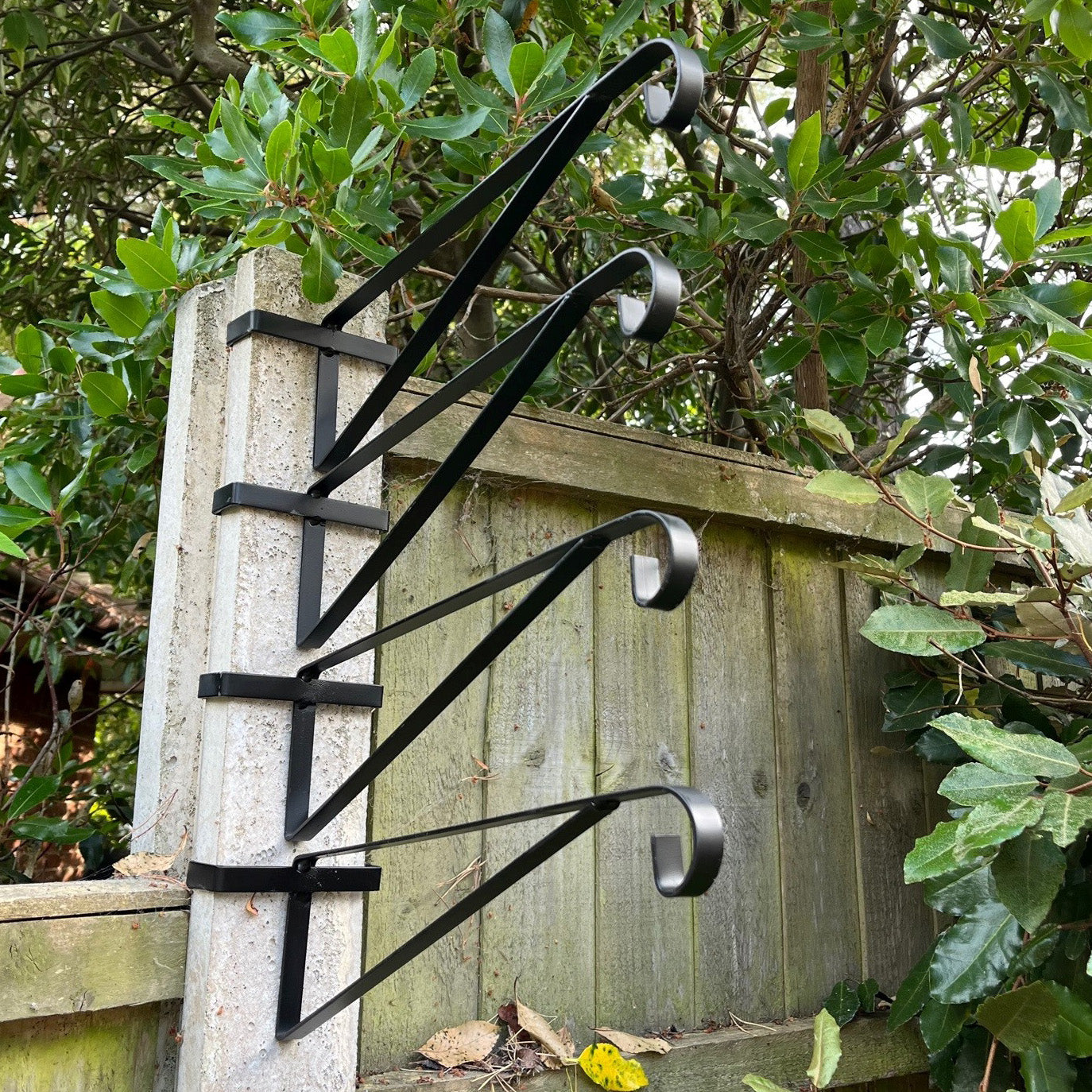 Hanging Basket Brackets for Concrete Fence Posts (Set of 8)