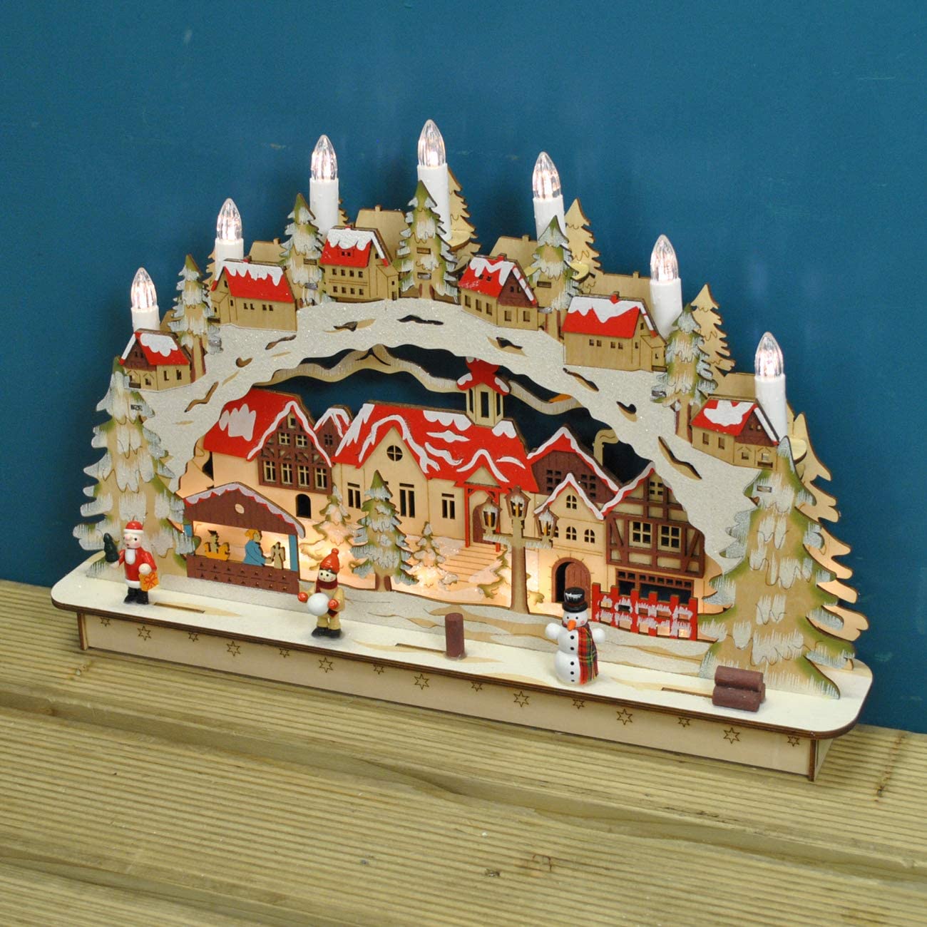 Zermatt Wooden Christmas Candle Bridge