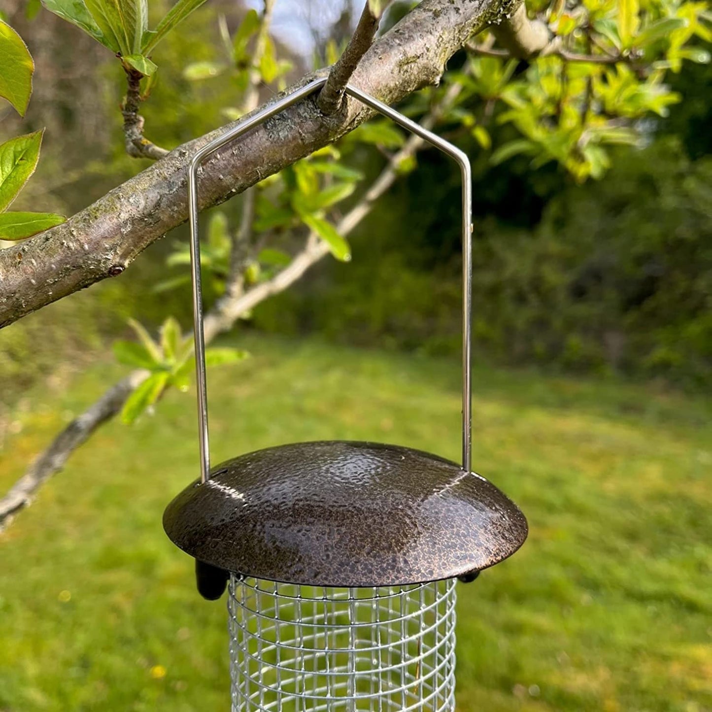 Hammertone Style Hanging Bird Feeders Seed, Nut, Fatball & Suet Block (Set of 4)