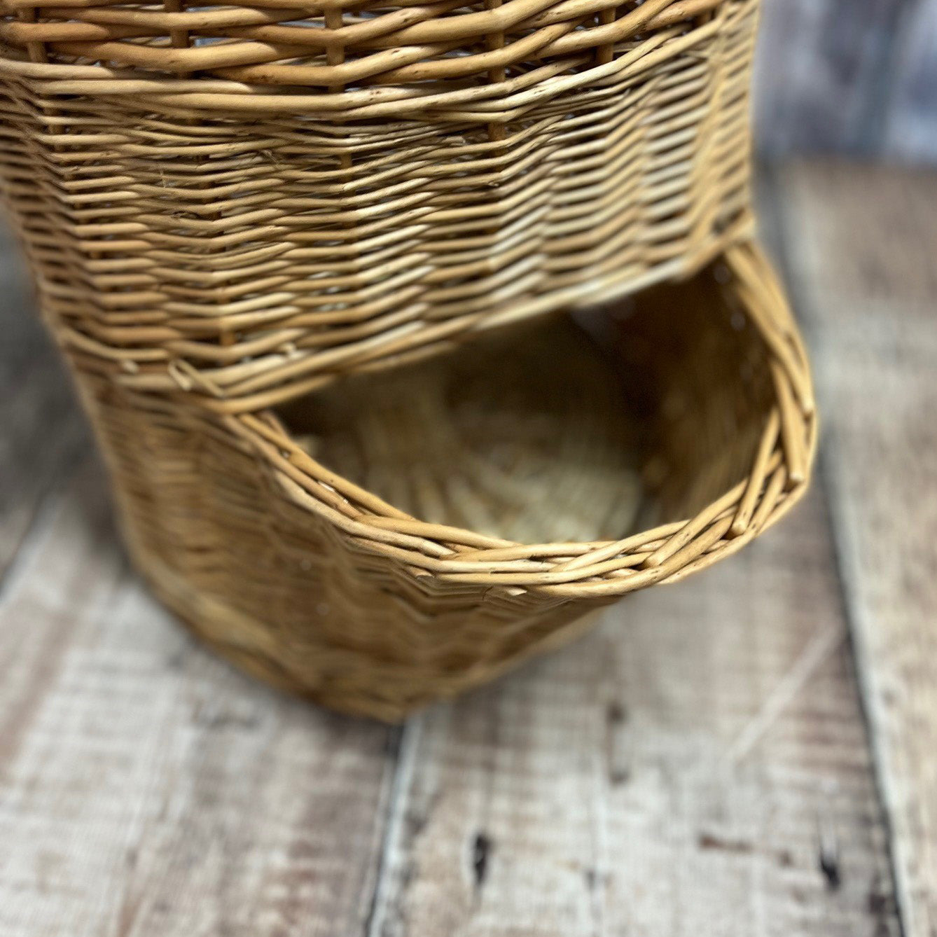 Wicker Willow Onion Hopper Kitchen Storage