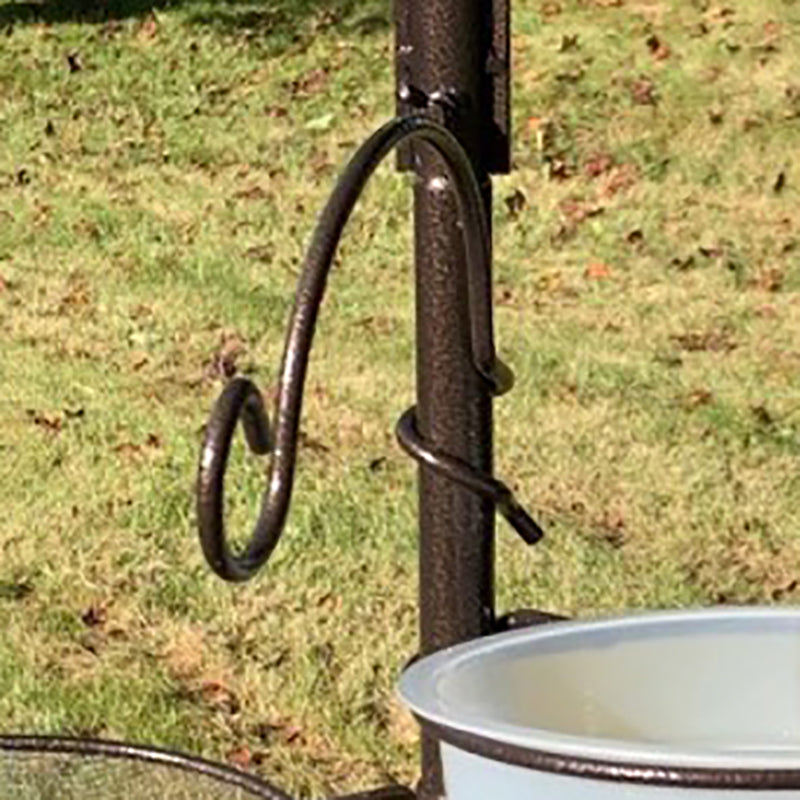 Bird Feeder Hanging Bracket Hook for Bird Feeding Stations with Spiral Fixing