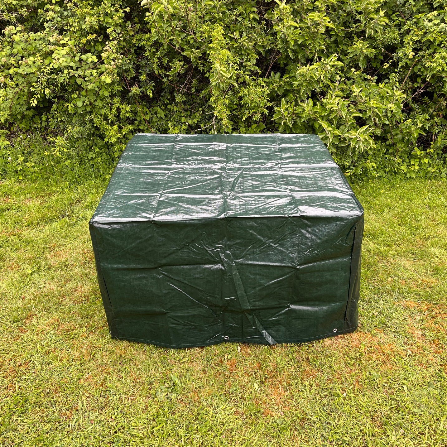 Waterproof 4 Seater Garden Cube Rattan Furniture Cover in Green (1.2m)
