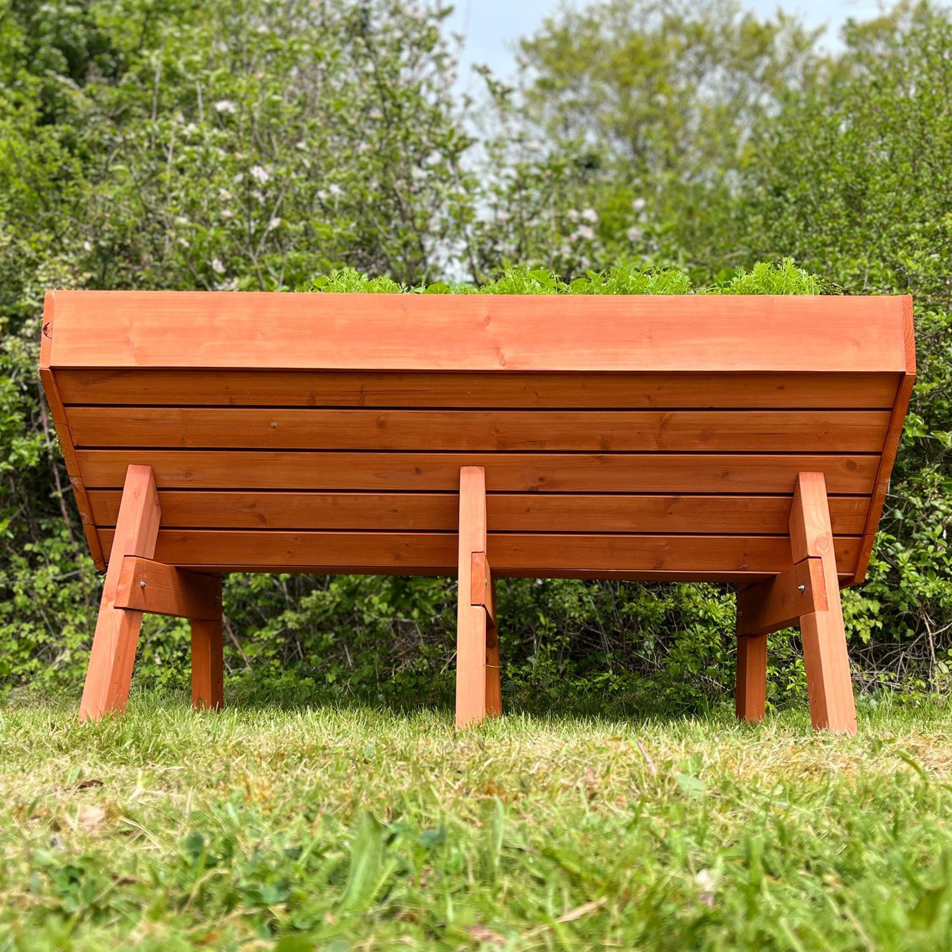 Veg-Trough Large Wooden Raised Vegetable Bed Planter