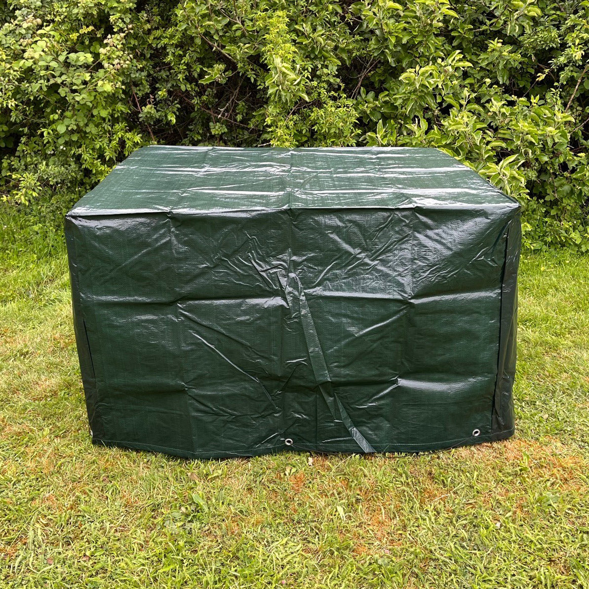 Waterproof 4 Seater Garden Cube Rattan Furniture Cover in Green (1.2m)