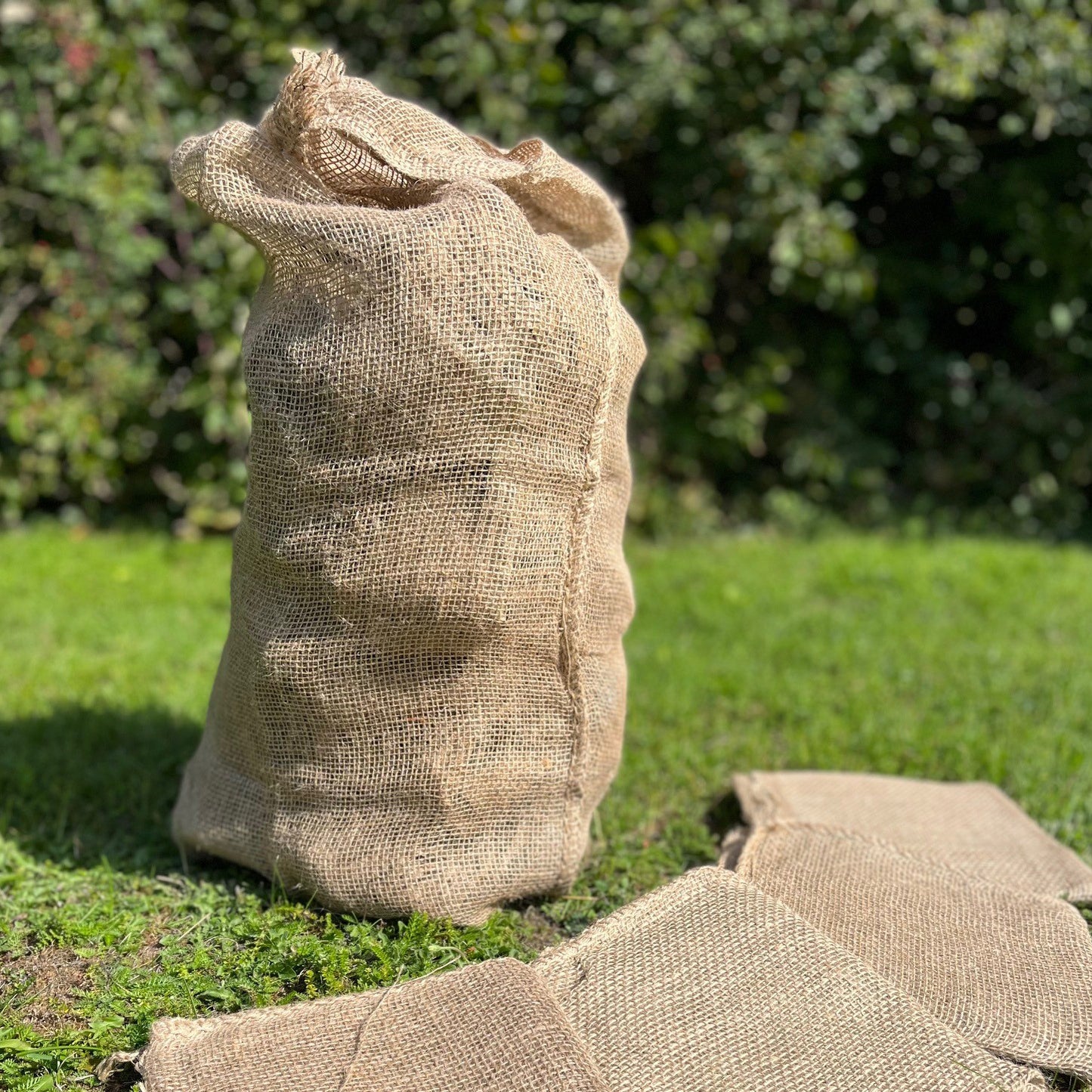 Pack of 5 Large Hessian Jute Potato Storage Sacks