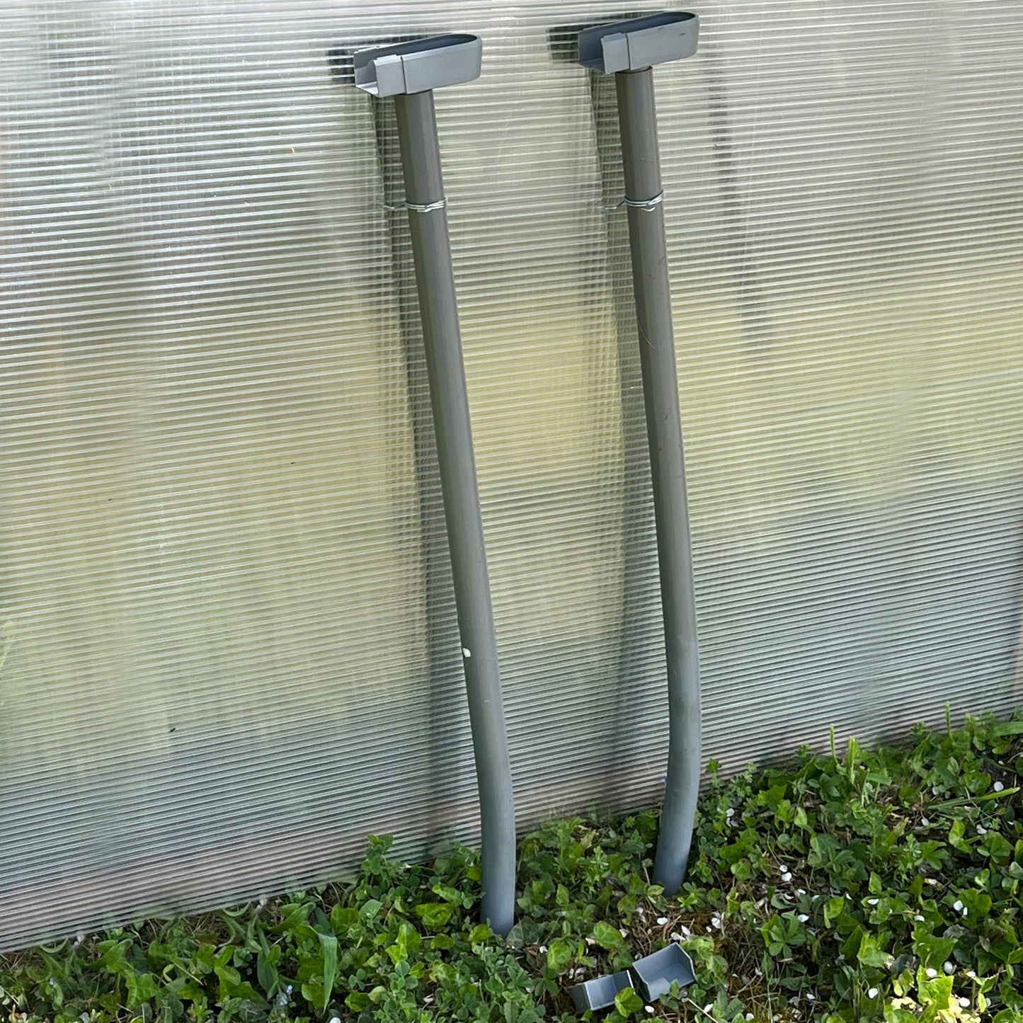 Greenhouse 35mm Guttering Rainwater Kit Downpipe - Pack of 2