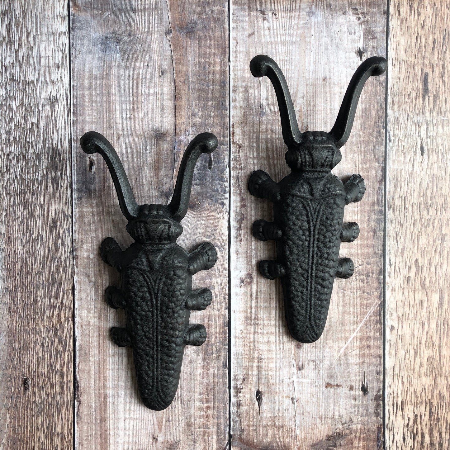 Cast Iron Umbrella Stand & Two Cast Iron Beetle Boot Jacks