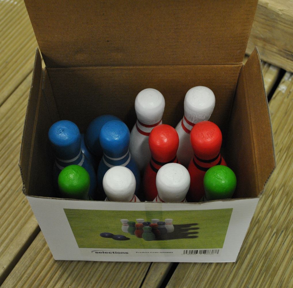 Mini Wooden Garden Skittles
