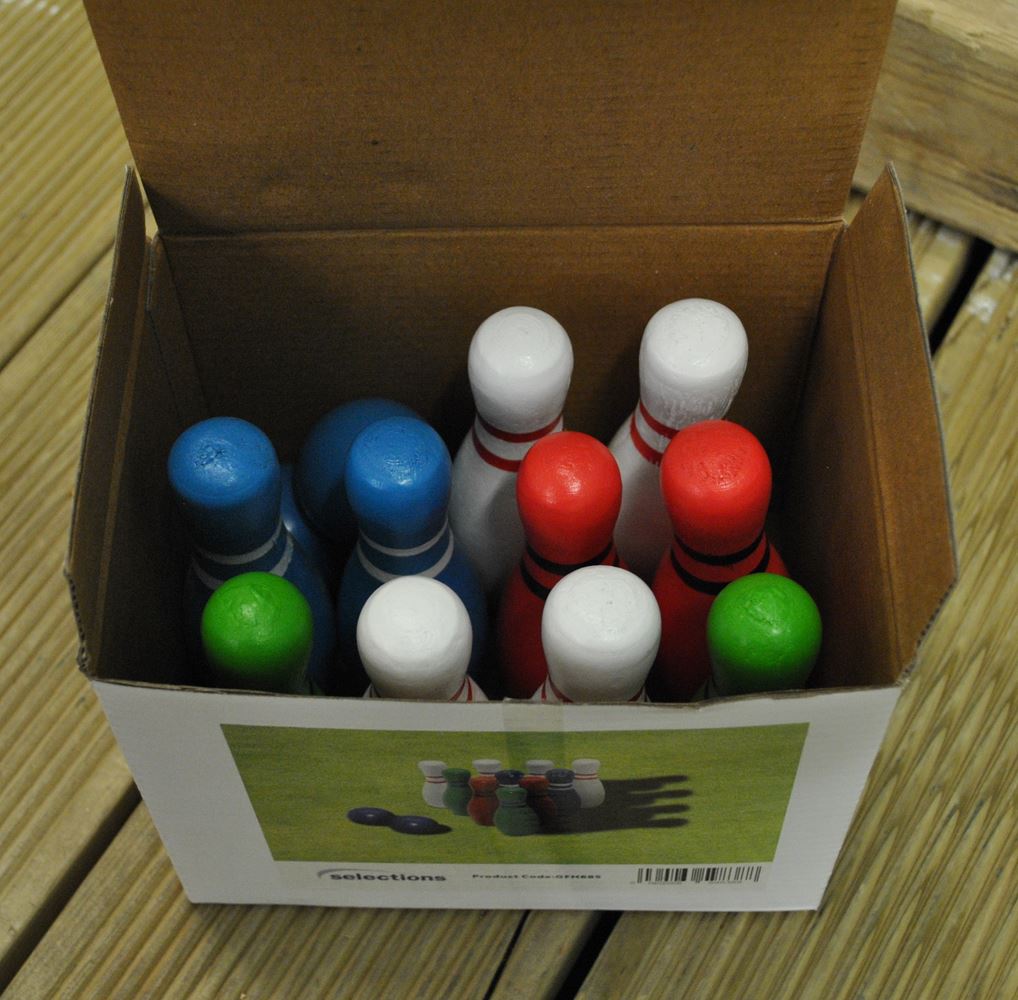 Mini Wooden Garden Skittles