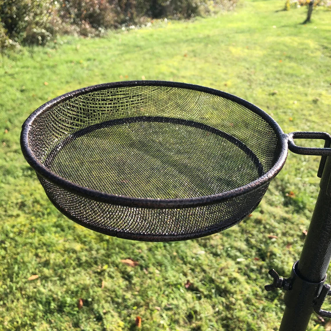 Metal Complete Bird Feeding Station with 4 Feeders & Round Metal Patio Stand