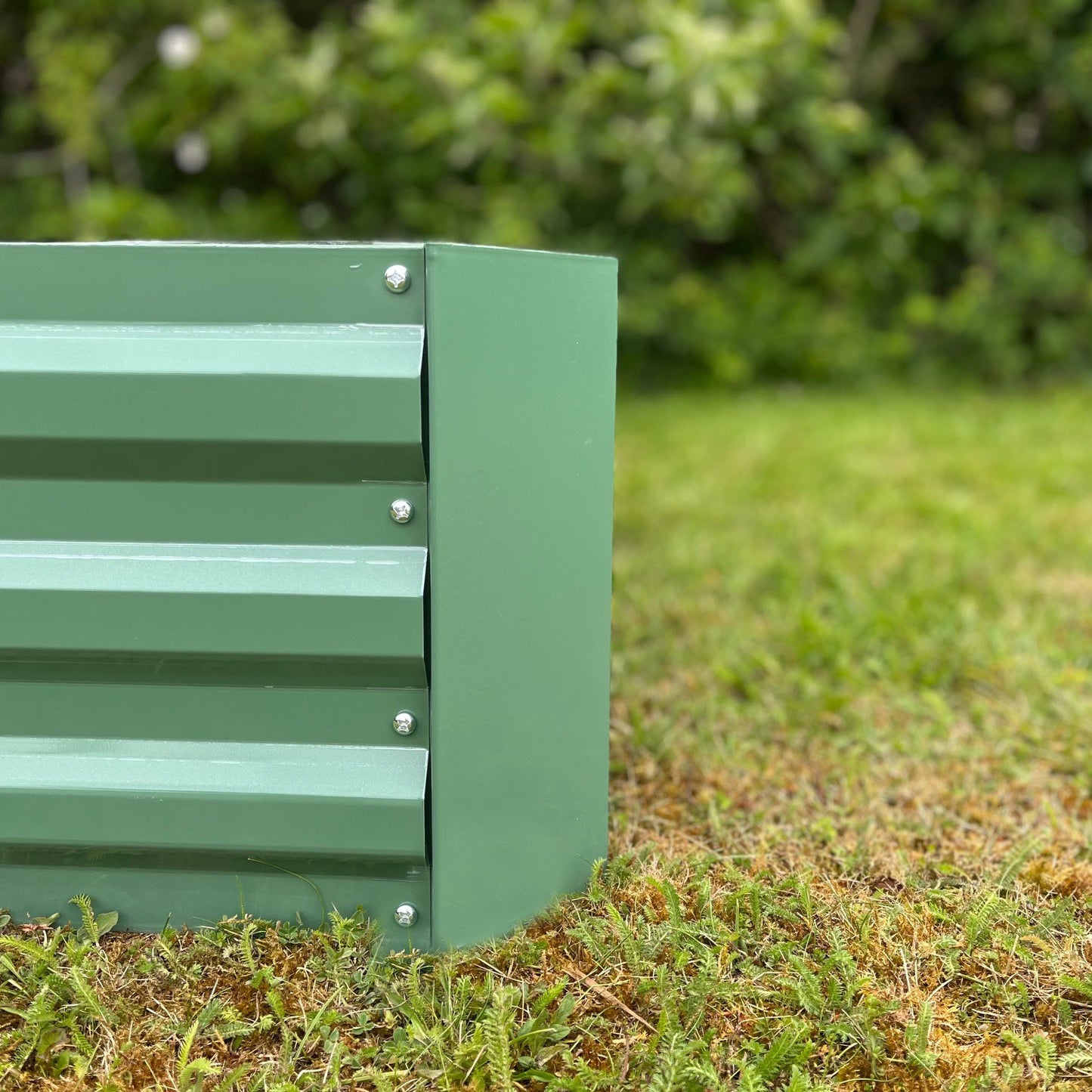 Metal Raised Vegetable Bed in Green (100cm x 30cm)