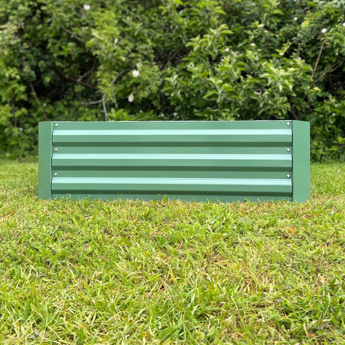 Metal Raised Vegetable Bed in Green (100cm x 30cm)