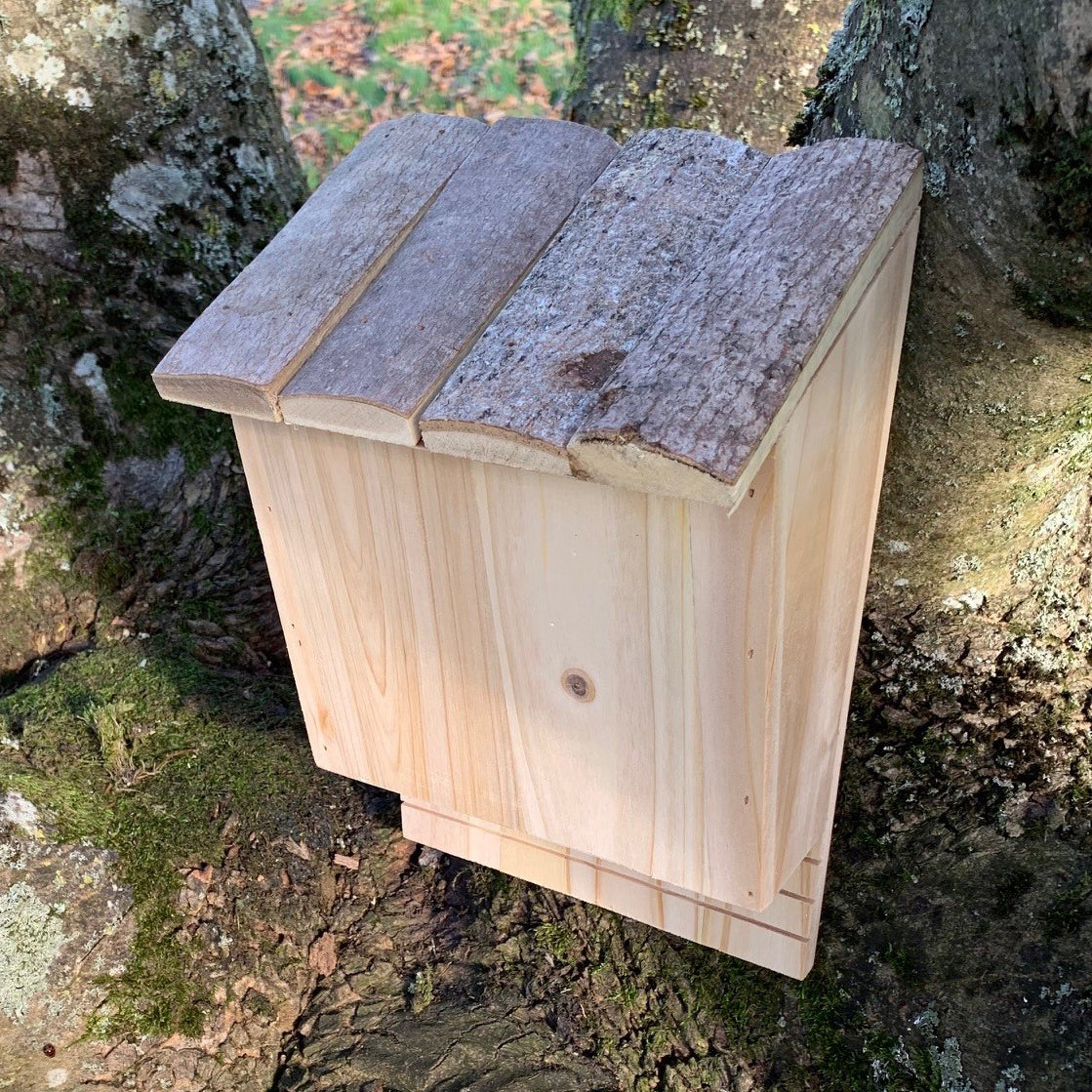 Set of 3 Large Wooden Bat Nesting Roosting Boxes