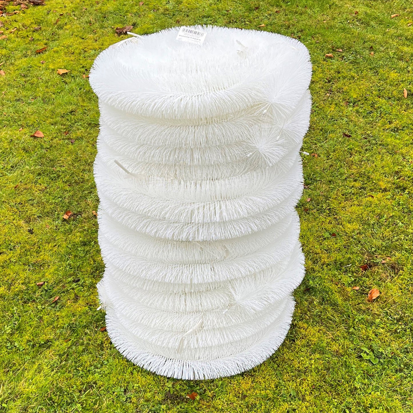 60m White Gutter Brush Leaf & Moss Guard