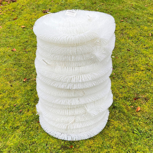 60m White Gutter Brush Leaf & Moss Guard
