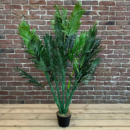 Set of 2 Artificial Topiary Palm Trees (125cm)