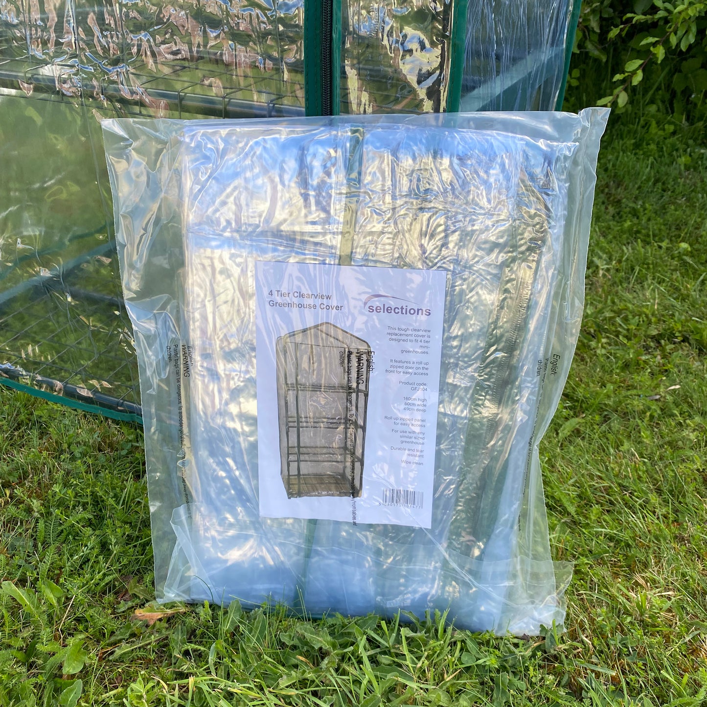 4 Tier Mini Greenhouse Clear View Replacement Cover