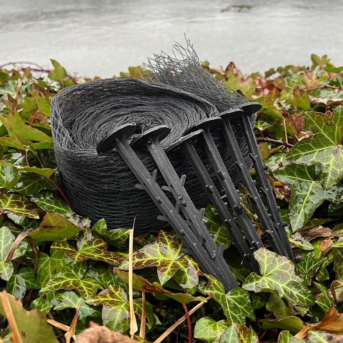 Protective Pond Netting Cover with 6 Pegs (3m x 2m)