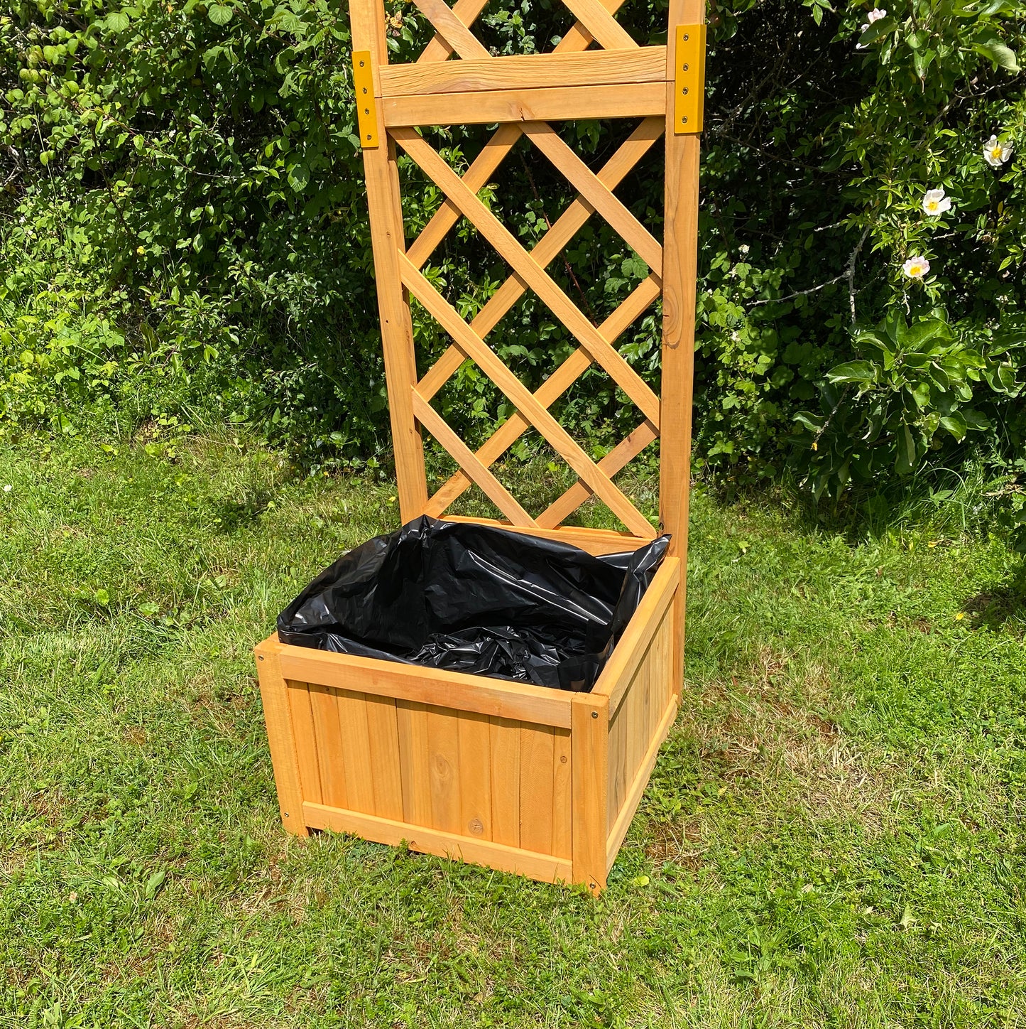 Square Wooden Garden Trellis Planter - Pack of 2