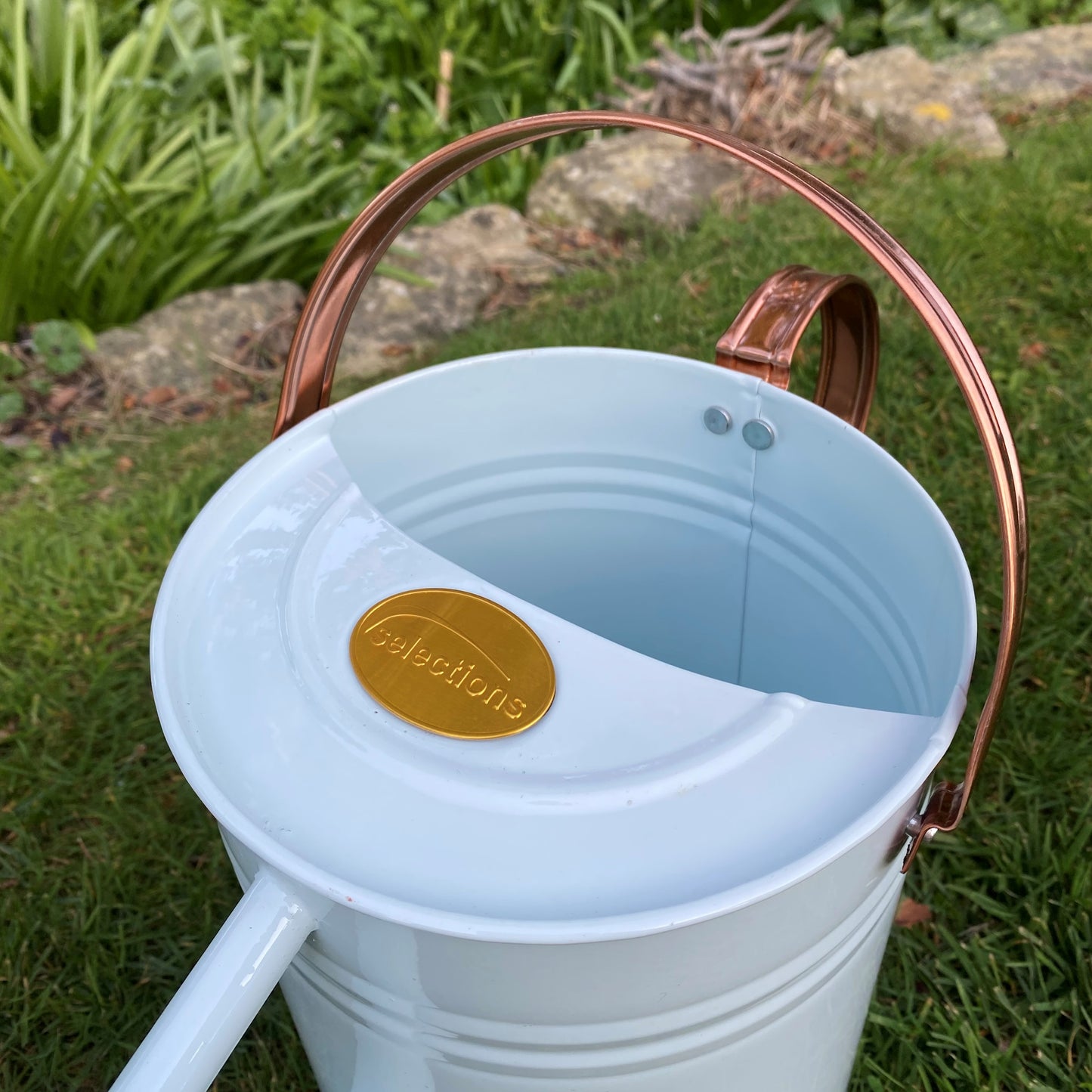 Ivory & Copper Metal Watering Can (3.5 Litre)