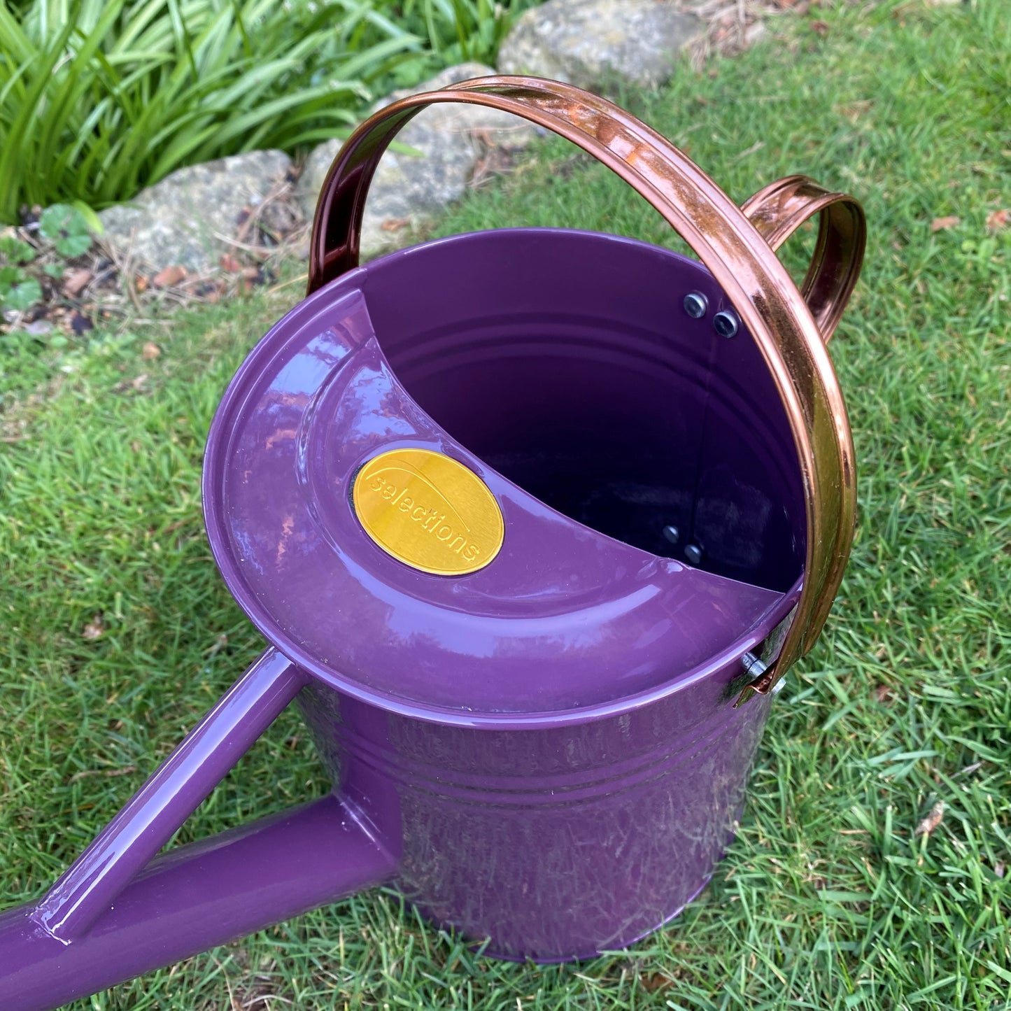 Purple Heather Metal & Copper Watering Can (3.5 Litre)