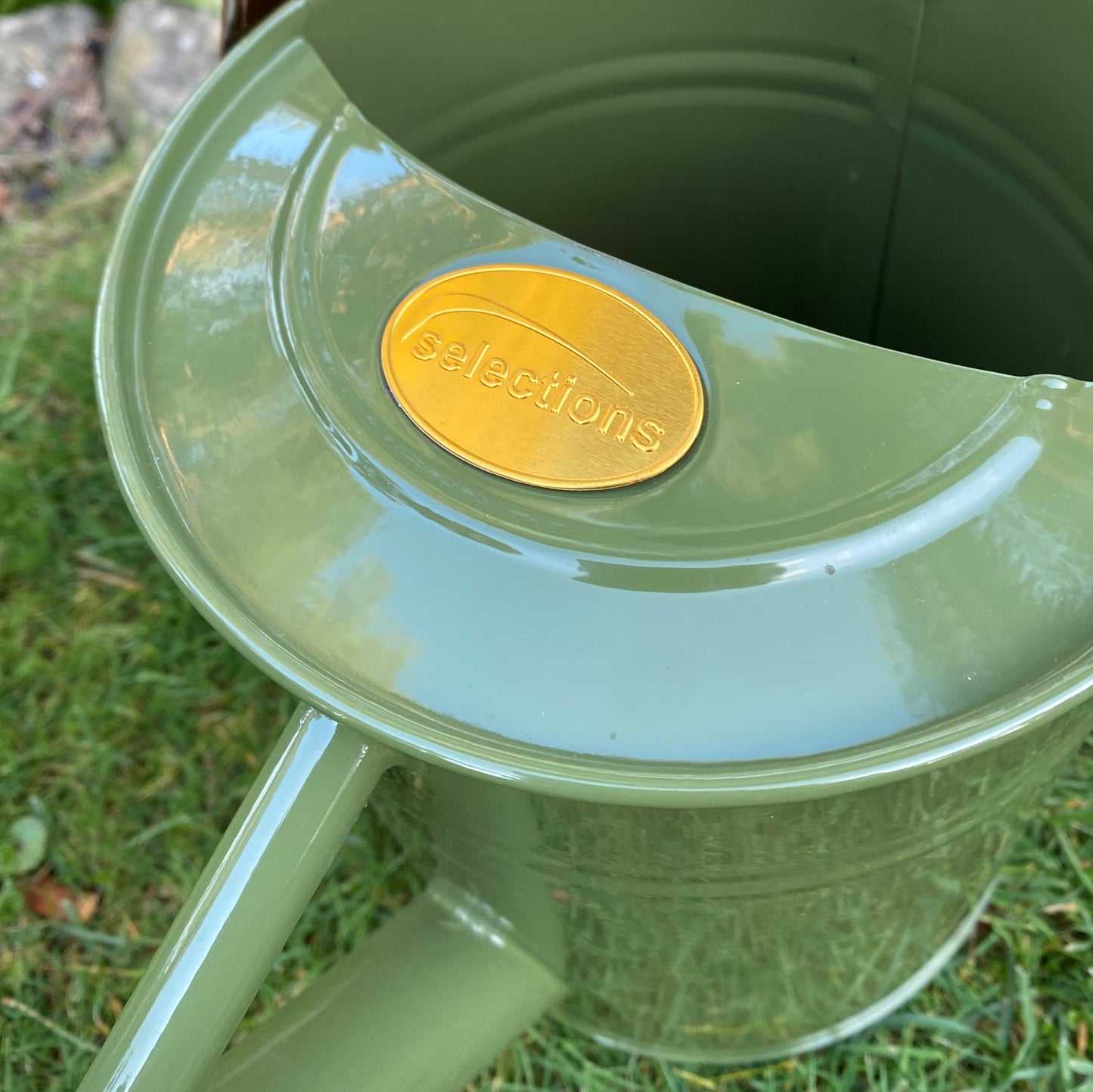 Heritage Tweed Green Metal & Copper Watering Can (3.5 Litre)