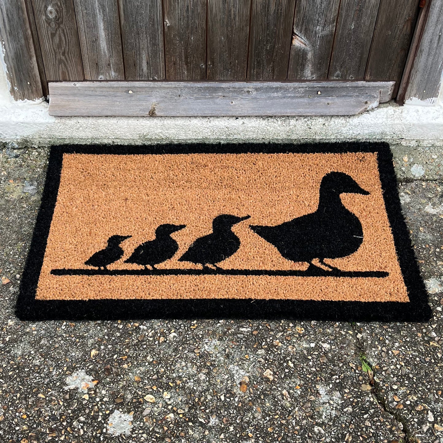 Duck Family Design Print Indoor & Outdoor Coir Doormat