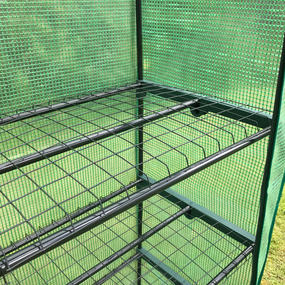 Extra Wide 4 Tier Reinforced Mini Greenhouse