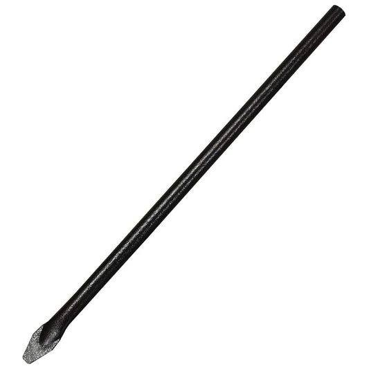 A black ground stake pole with a textured hammertone brown finish, designed for bird feeding stations.