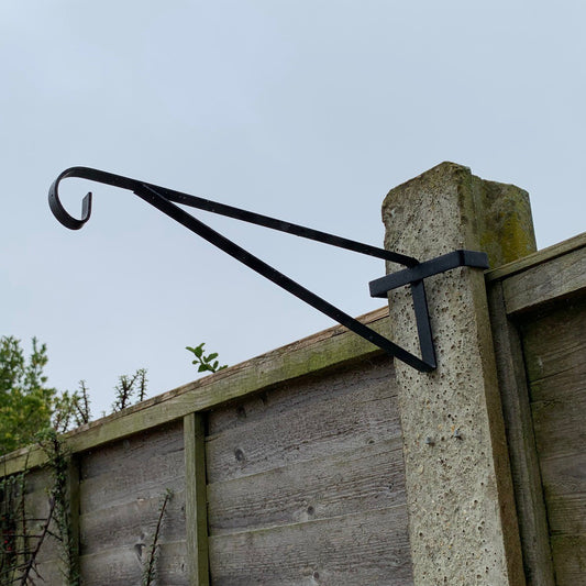 Hanging Basket Brackets for Concrete Garden Fence Posts - Pack of 8