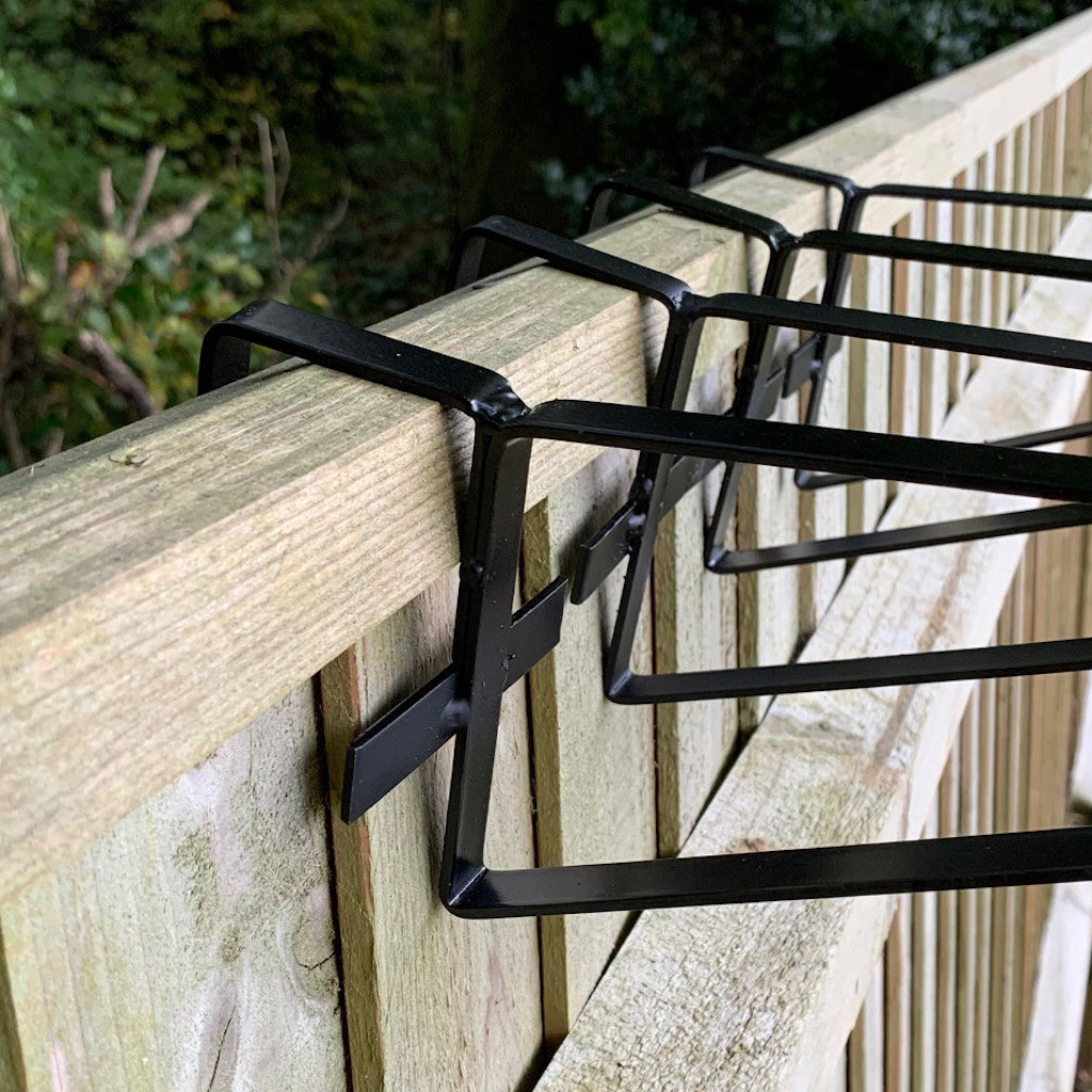 Hanging Basket Brackets for Wooden Garden Fence Panels - Pack of 2