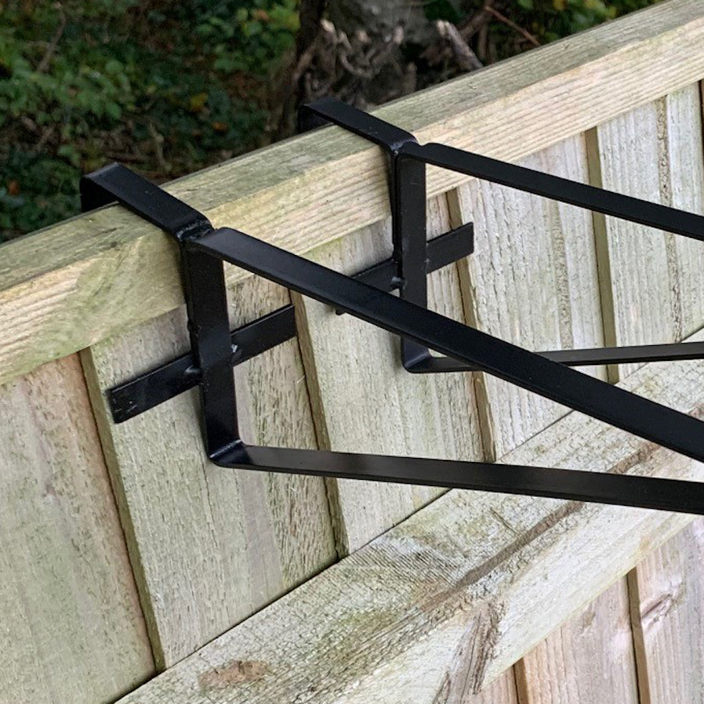 Hanging Basket Brackets for Wooden Garden Fence Panels - Pack of 2