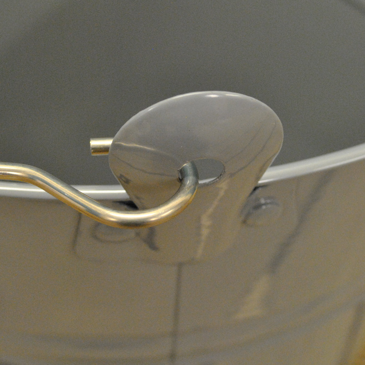 Large Metal Fireside Fireplace Kindling Bucket in French Grey