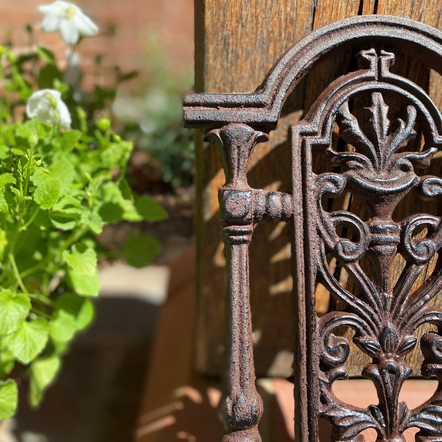 Cast Iron Umbrella Stand & Two Cast Iron Beetle Boot Jacks