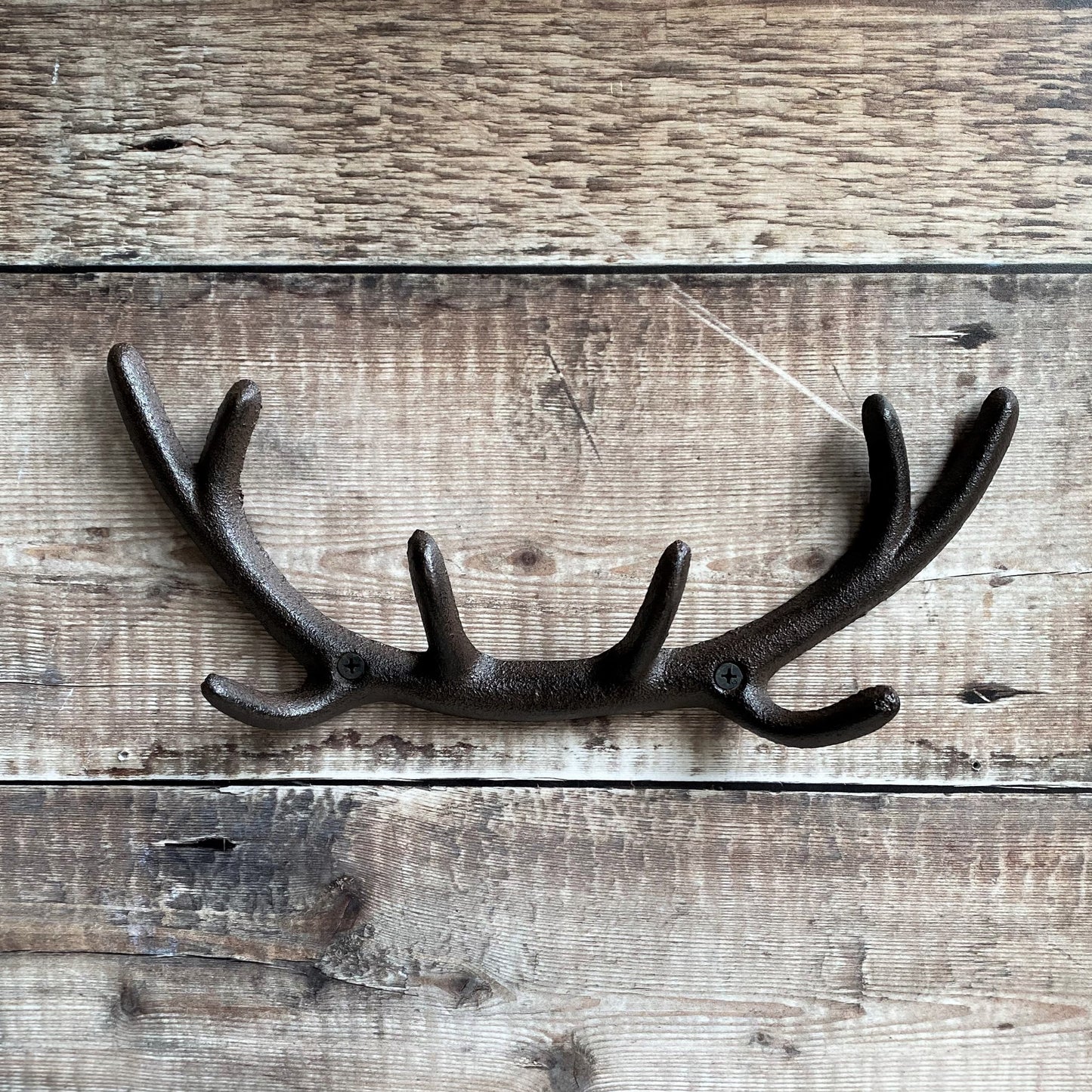 Cast Iron Antler Wall Hook Rack