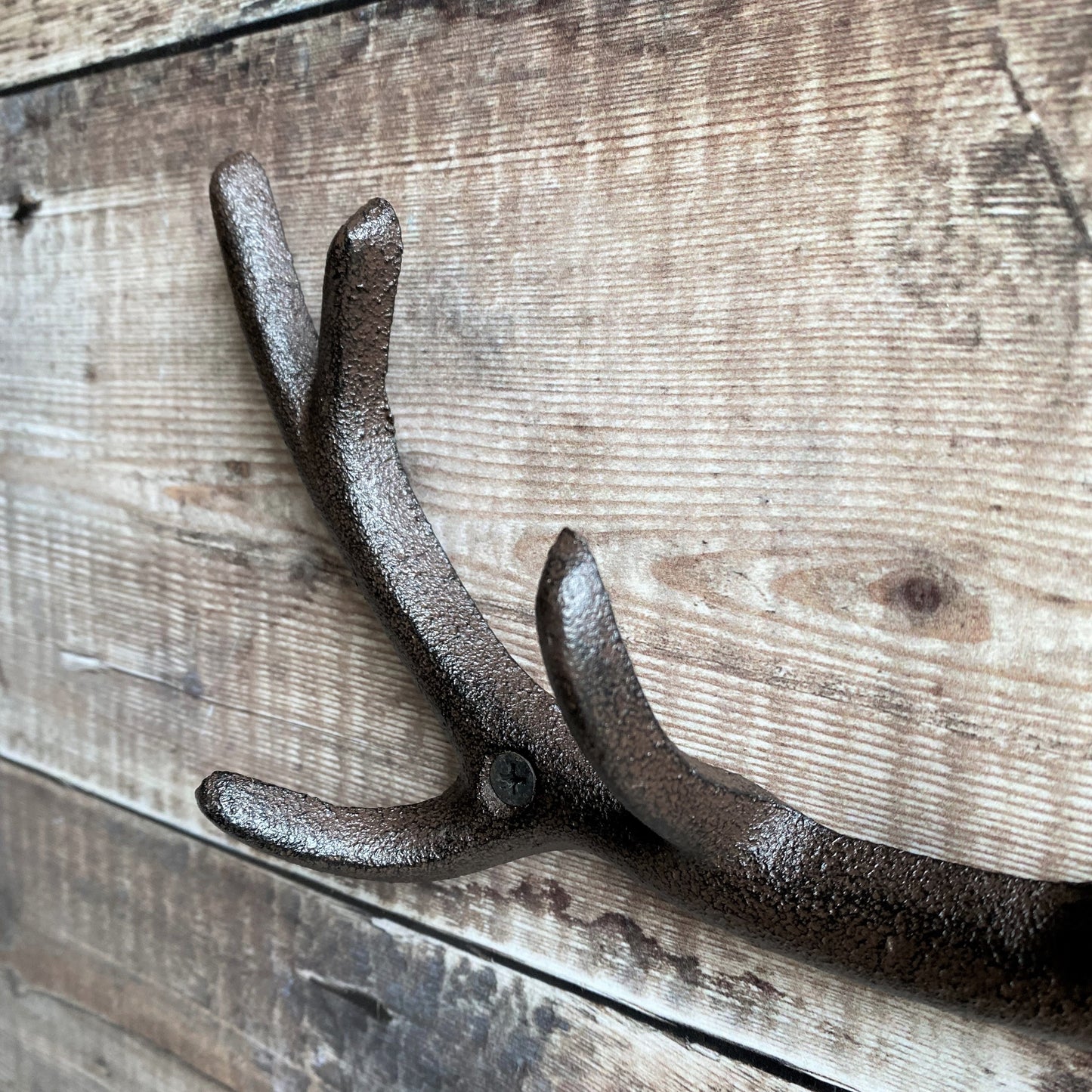 Cast Iron Antler Wall Hook Rack