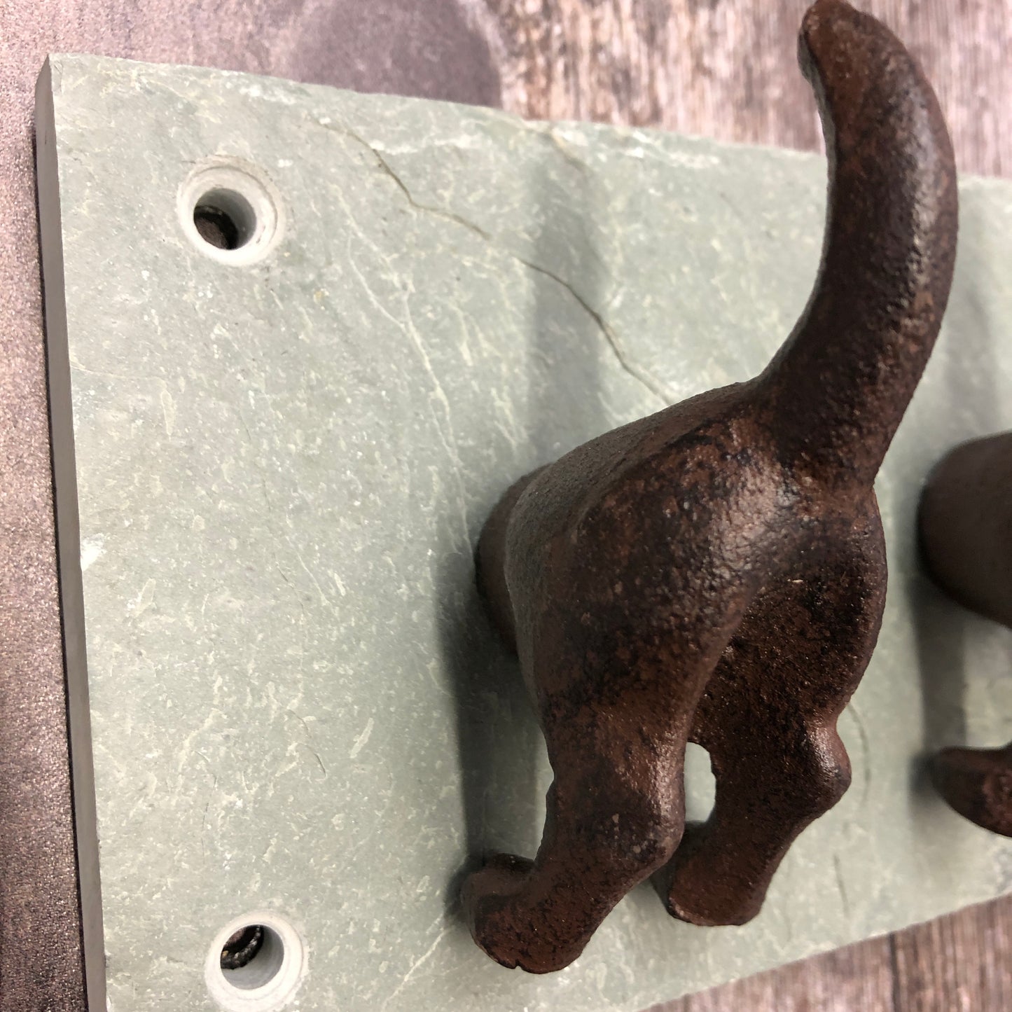 Single Hook for Cast Iron and Slate Dog Tail Wall Hooks