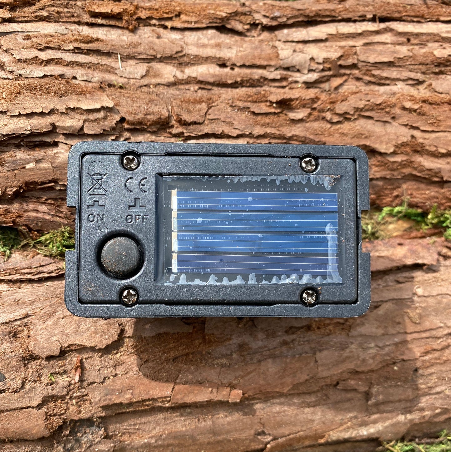 Solar Powered White Light LED Garden Light Box