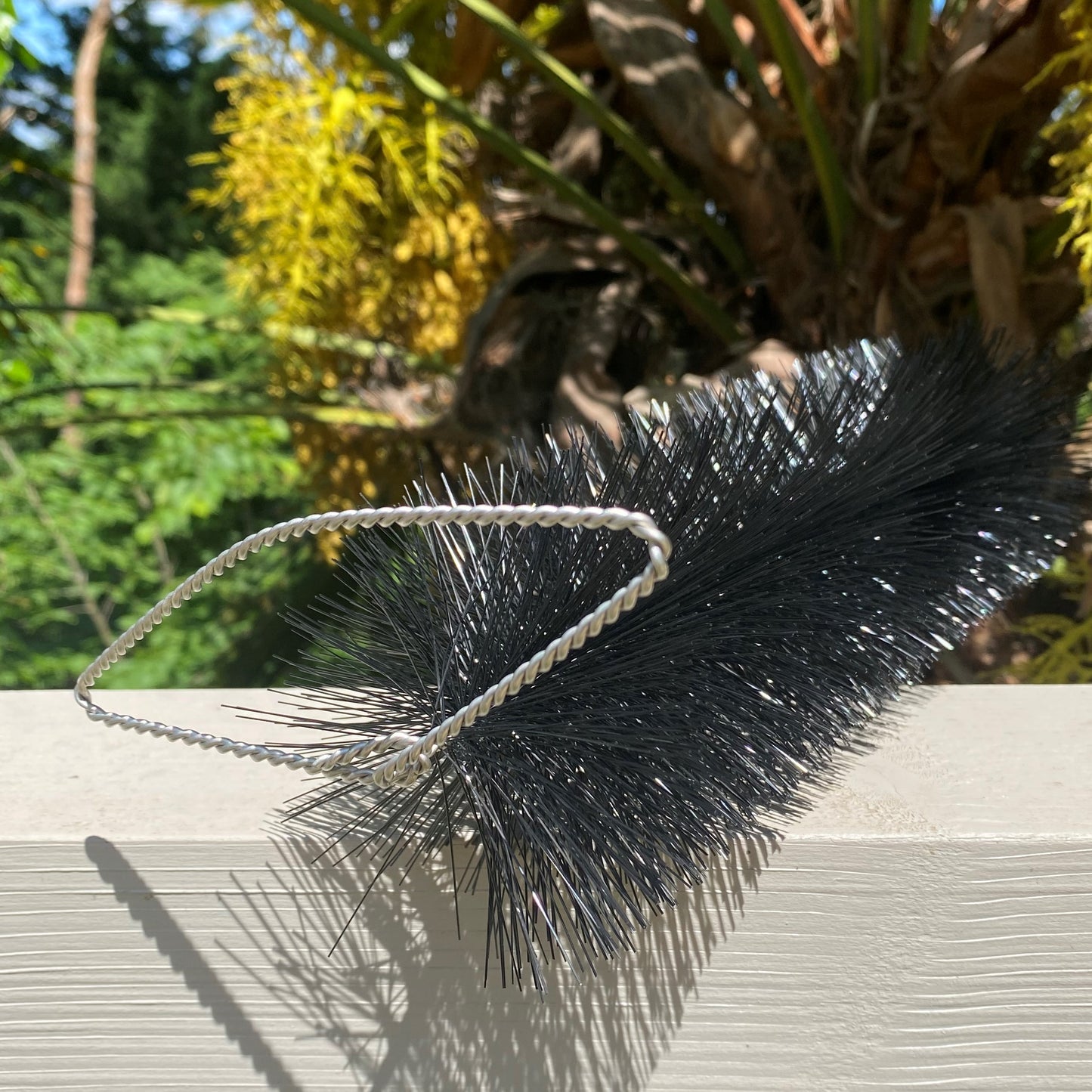 60m Black Gutter Brush Leaf & Moss Guard Protection with Set of 12 Downpipe Plugs