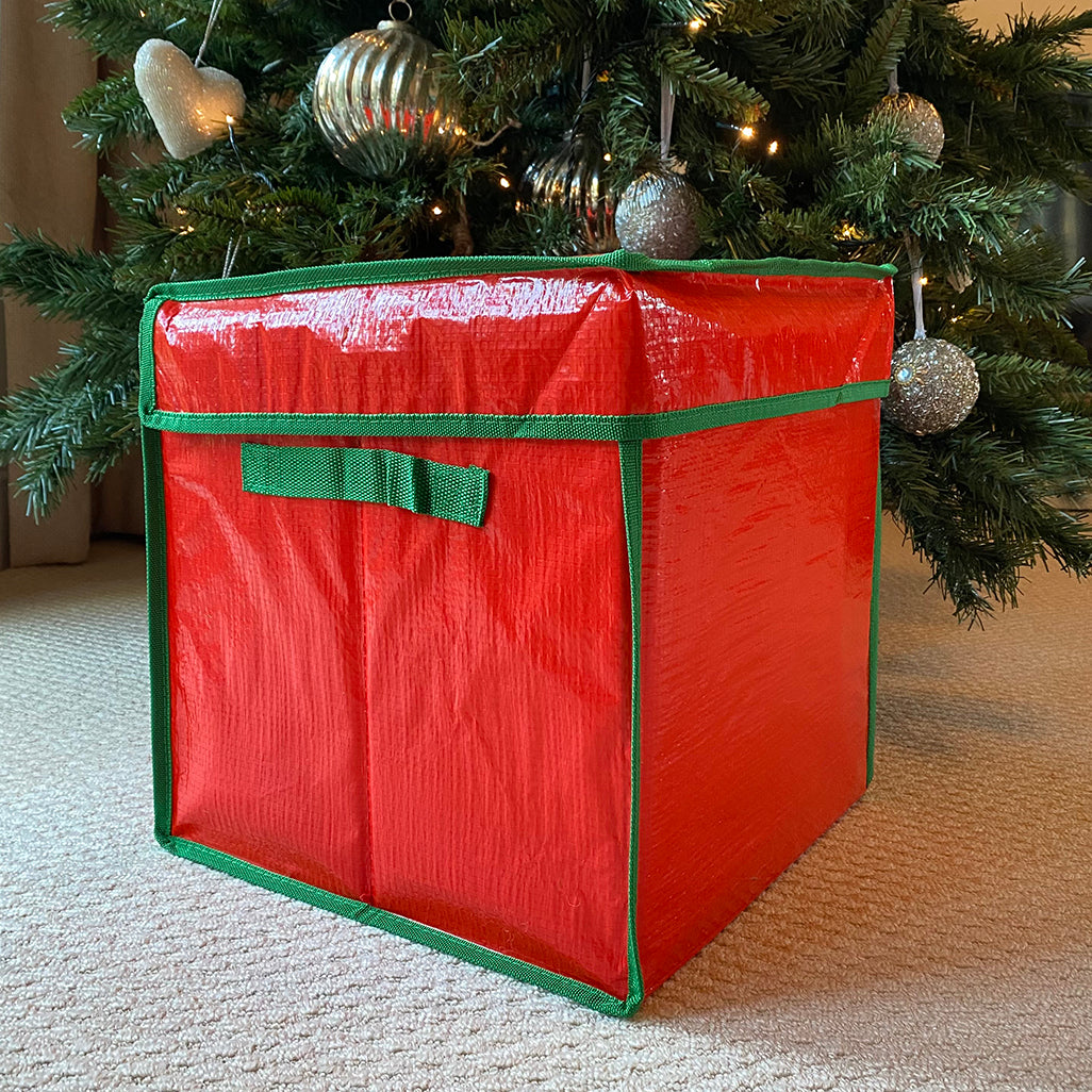 Christmas Bauble Decorations Storage Box with 64 Compartments Each (Set of 2)