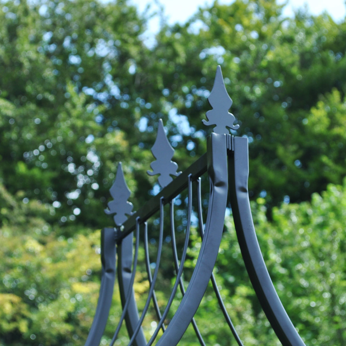 Tuscan Metal Decorative Garden Arch with Ground Spikes
