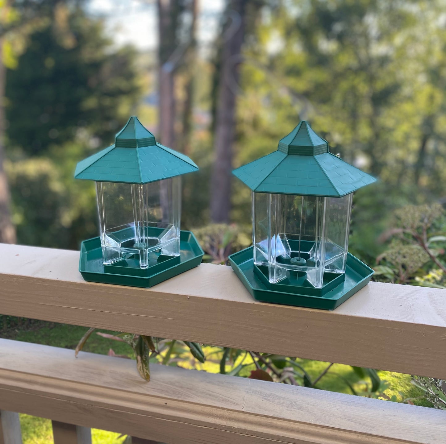 Durlston Green Chalet Bird Seed & Nut Feeders (Set of 4)