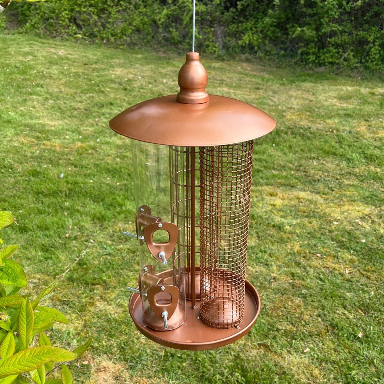 Deluxe 3 in 1 Seed, Nut and Fatball Bird Feeder (Set of 2)