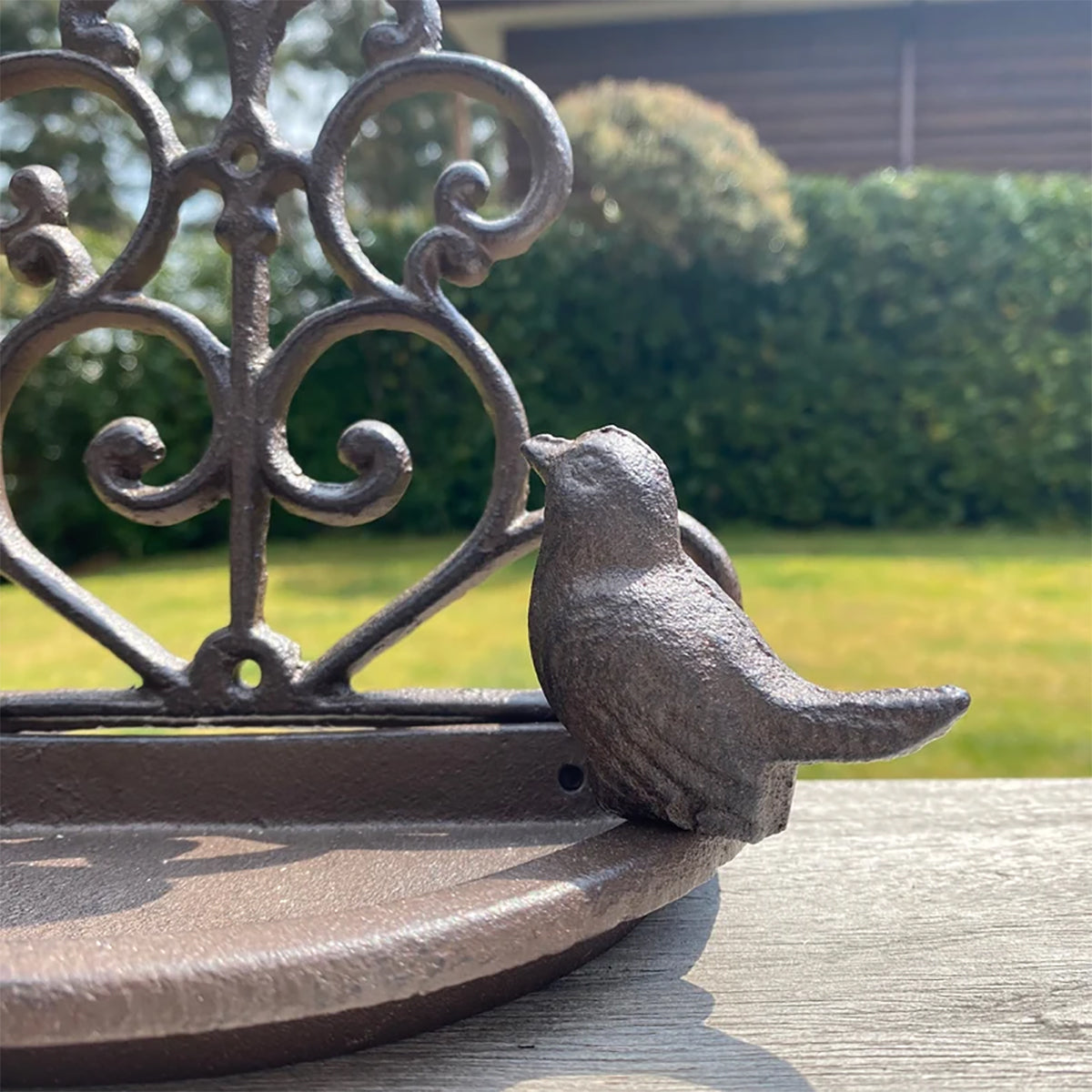 Conwy & Venus Cast Iron Wall Mounted Bird Feeder Bath (Set of 2)