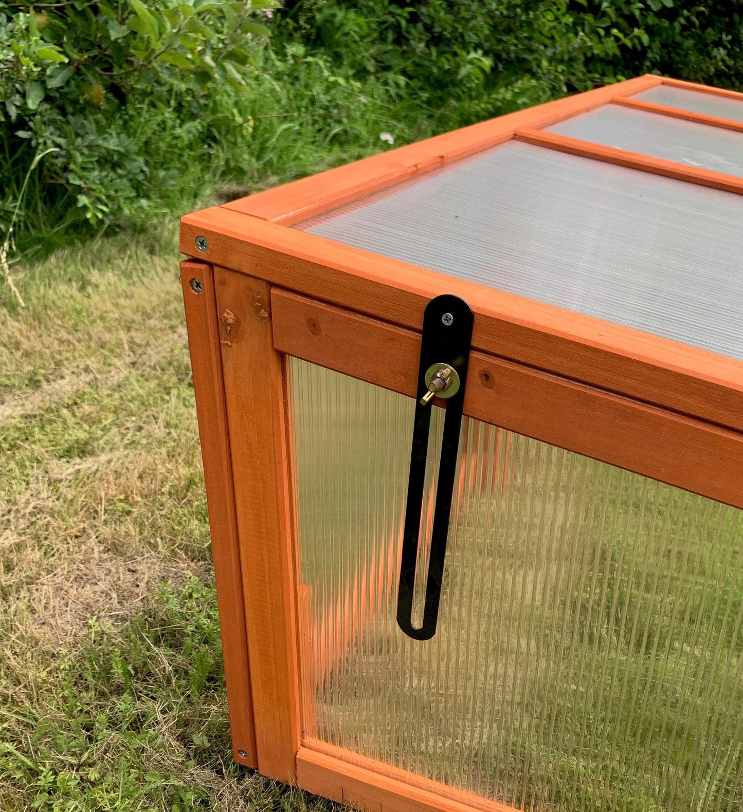 Polycarbonate Cold Frame for Large Wooden Raised Vegetable Bed Planter