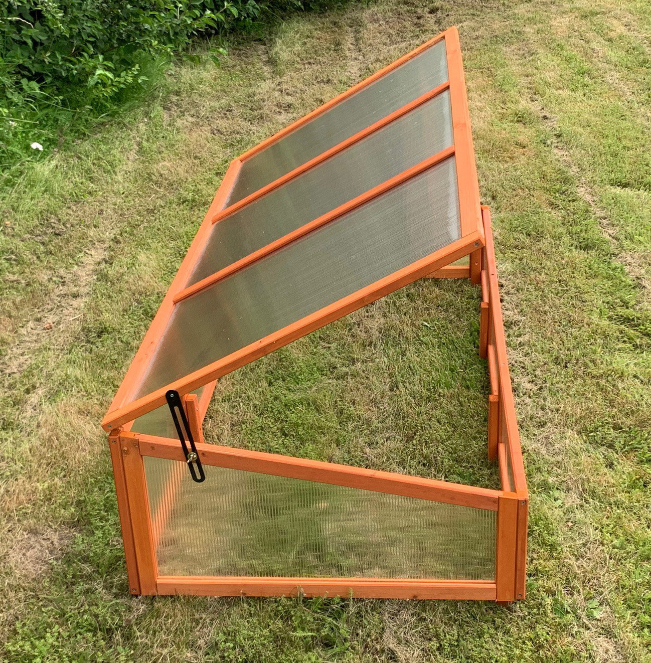 Polycarbonate Cold Frame for Large Wooden Raised Vegetable Bed Planter