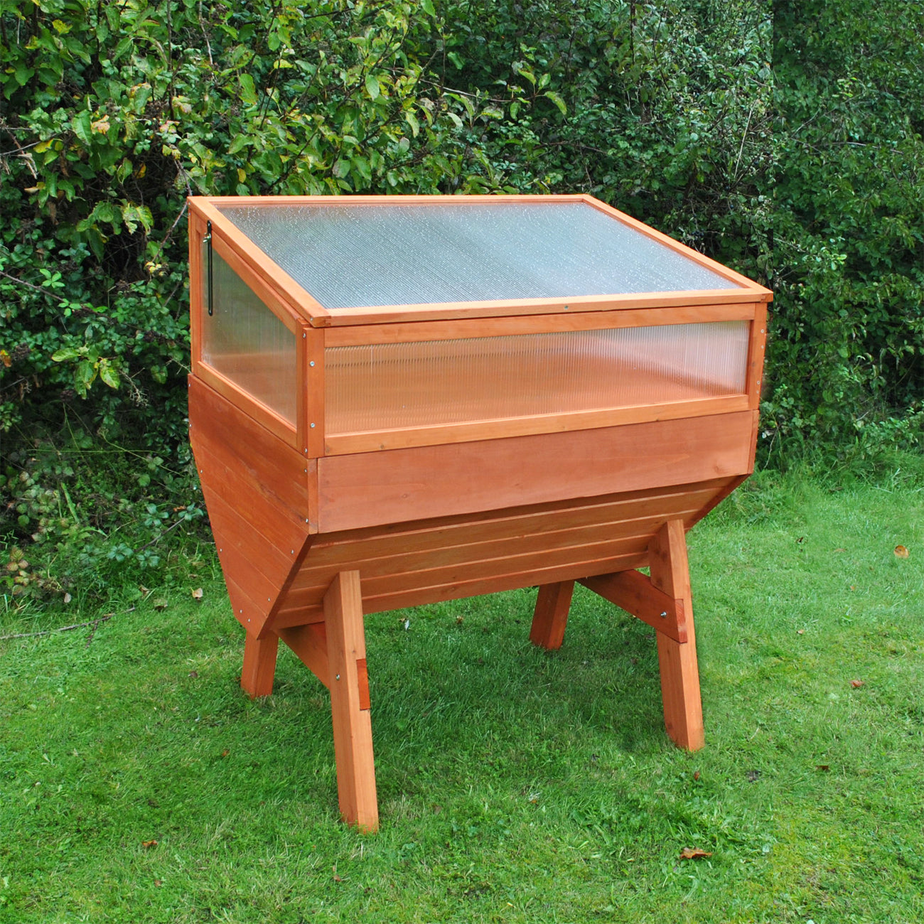 Polycarbonate Cold Frame for Medium Wooden Raised Vegetable Bed Planter