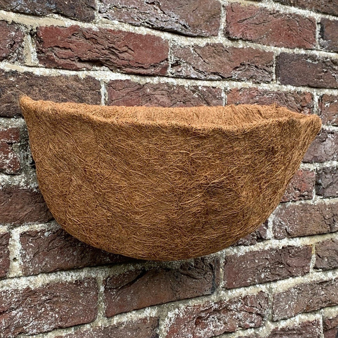 Preformed Half Round Coco Wall Basket Planter Liner (40cm)