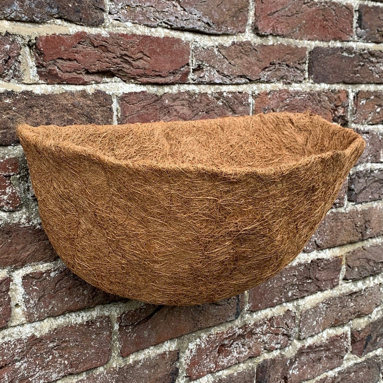 Preformed Half Round Coco Wall Basket Planter Liner (40cm)