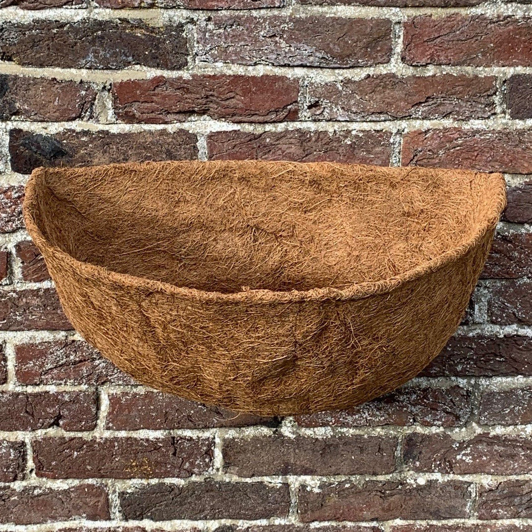 Preformed Half Round Coco Wall Basket Planter Liner (50cm)